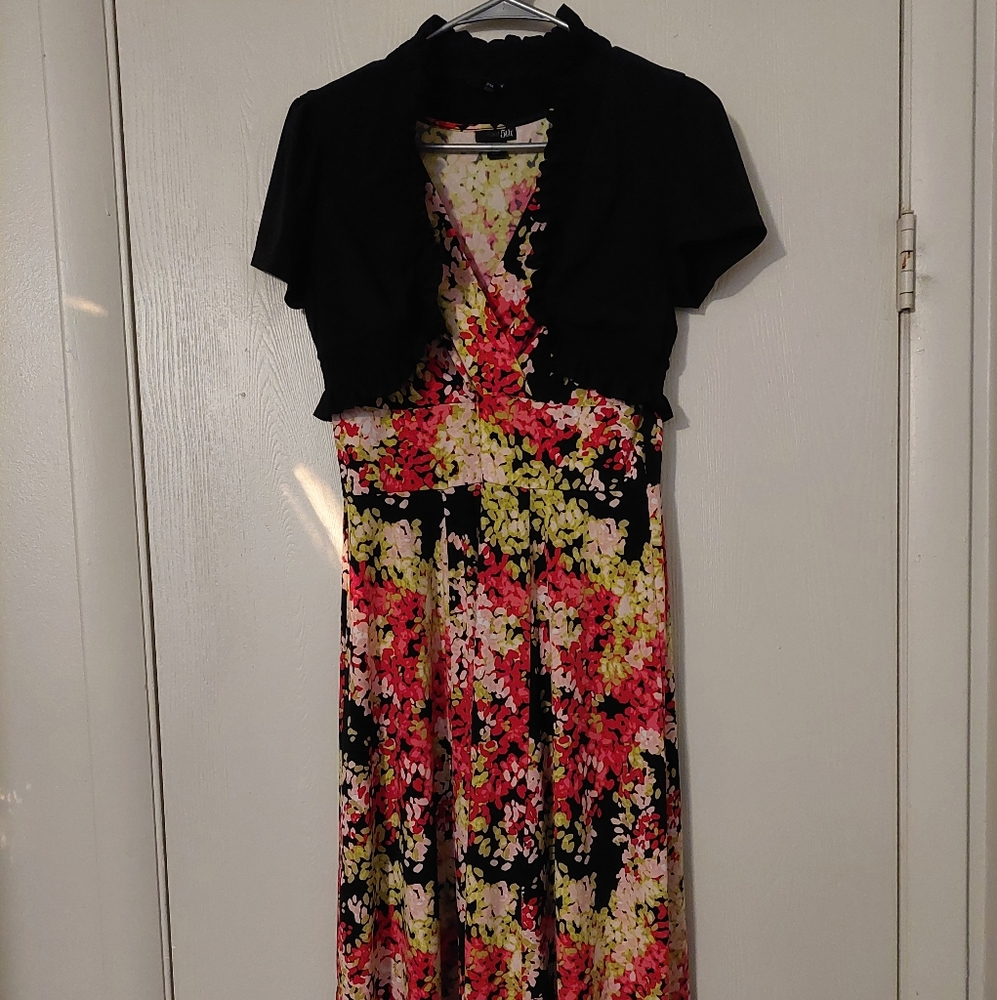 Dress with shrug